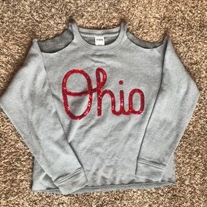 PINK Ohio State cropped sweatshirt!